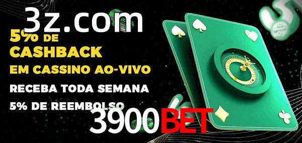 Promoções do cassino ao Vivo 3900BET